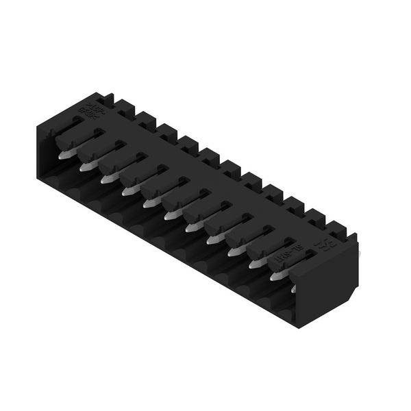 PCB plug-in connector, male header, closed side, THT/THR solder connection, 3.50 mm, Number of poles: 12, 180°, Solder pin length (l): 1.5 mm, tinned, black, Box image 3