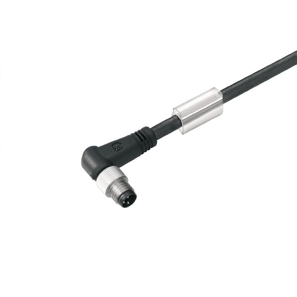Sensor/actuator line, M8, Number of poles : 5, 3 m, pin, 90&deg;, Shielded: No, LED: No, Sheath material: PUR, Halogen: No image 1