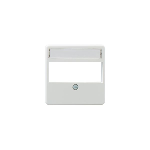 Central piece, pure white (similar to RAL 9010), for up to 3 universal modules image 1