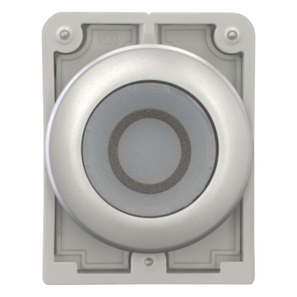 M30C-FDRL-W-X0 Illuminated pushbutton actuator, RMQ-Titan, Flat, maintained, White, inscribed 0, Metal bezel image 11