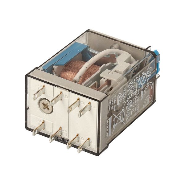 General purpose Rel. 2CO 10A/6VDC/Agni/Test button/Mech.ind. (55.32.9.006.0040) image 4