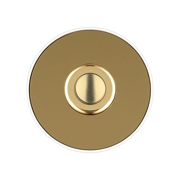 Ring button round Piccolo cerchio ws brass image 1