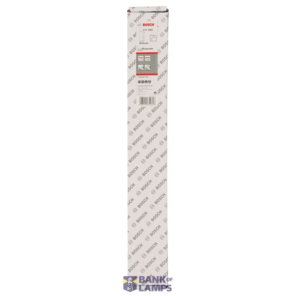 Diamond wet core cutter 1 1/4" UNC Best for Concrete 62 mm, 450 mm, 6 segments, 11.5 mm image 2