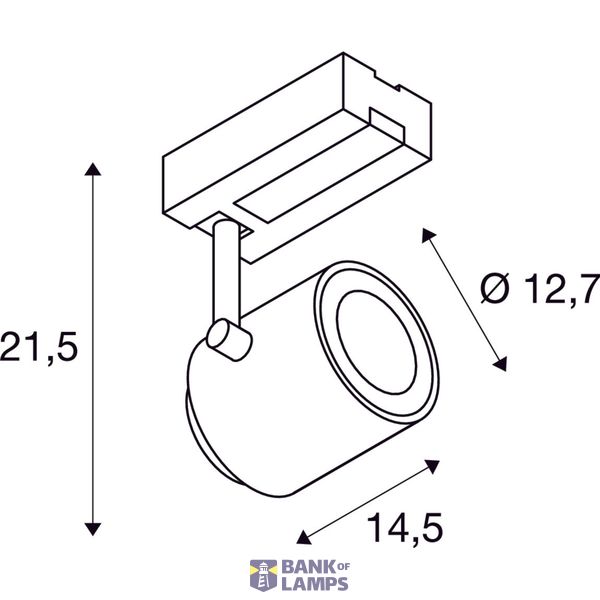 SUPROS TRACK 3000 SPOT,black,2700lm,4000K SLM,60° image 4