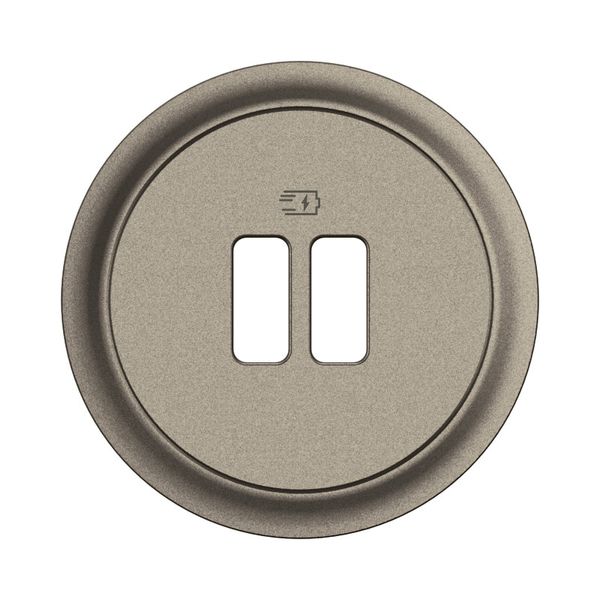 COVER PLATE USB CHARGER TITANIUM image 4