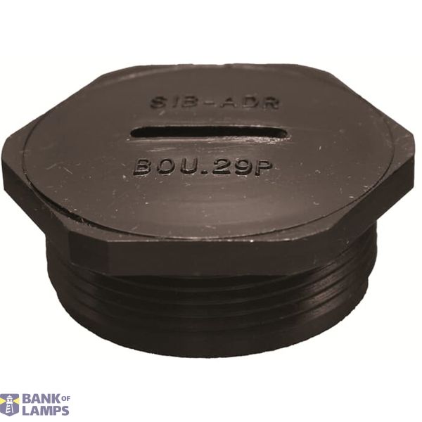 PLUG 6P PG09 PC RAL 9005 image 1