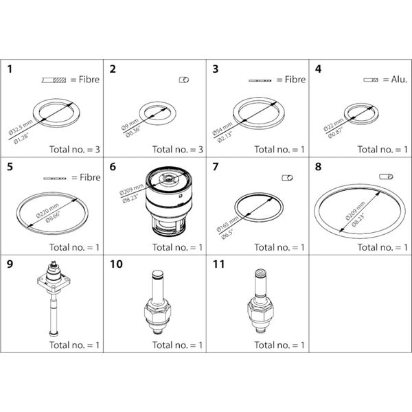ICLX 150 Overhaul kit image 1