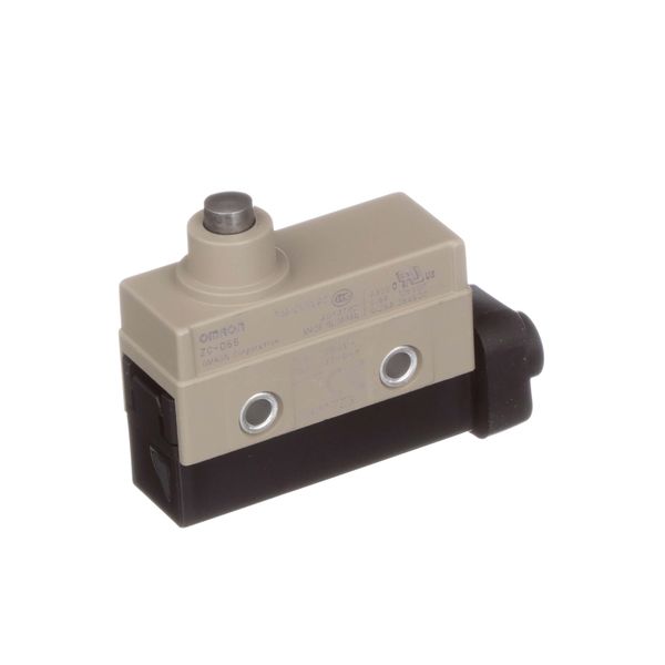 Enclosed basic switch, plunger, SPDT, 15A ZC551000G image 3