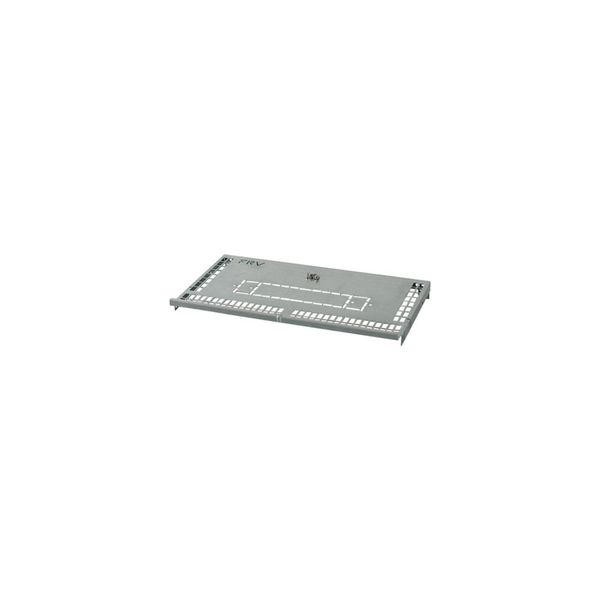 XPN4F-DV-MCB06 Partition, NZM4 component mounting area/cable connection area, fixed mounting with rotary handle and mechanical interlock, main busbar back, W=600mm image 6