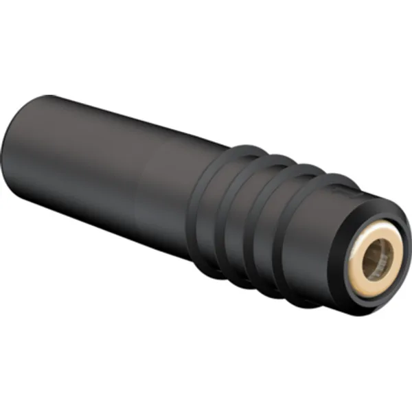 1 mm jack, solder connection, 0.25 mm², black, 22.2603-21 image 1