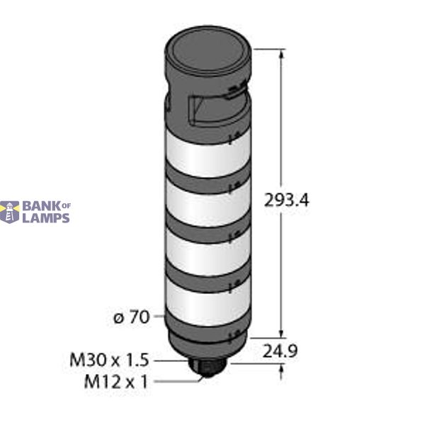 LED Signal Light Modular Signal Tower   TL70WBORAPQ image 1