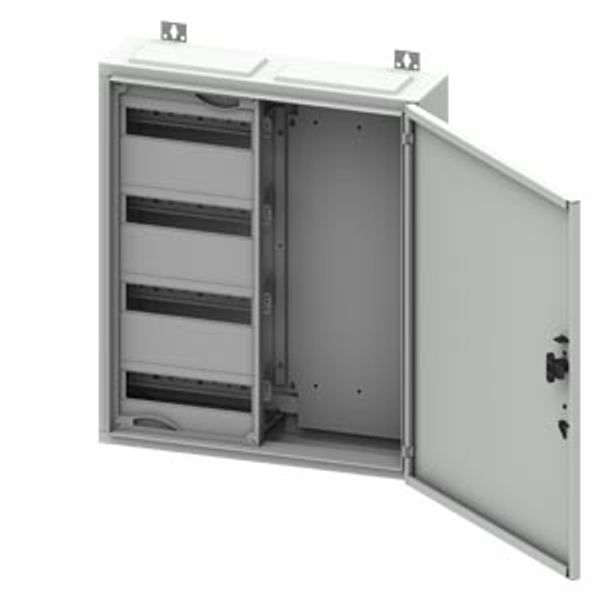 ALPHA 160 DIN wall mounted board with mounting plate for Multimedia-devices RAL 9016, IP31, SK2, image 2