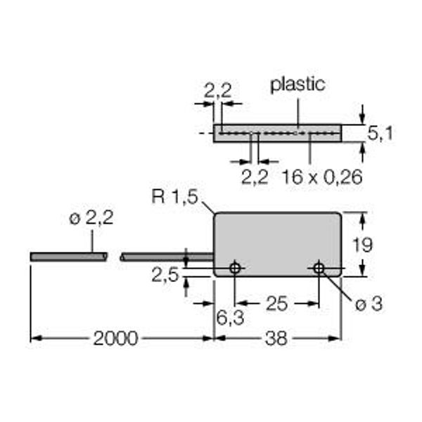 Plastic Fiber Single Conductor — Jacketed Optical Cable Made of Plastic Fiber   PIRS1X166UMPMAL image 1