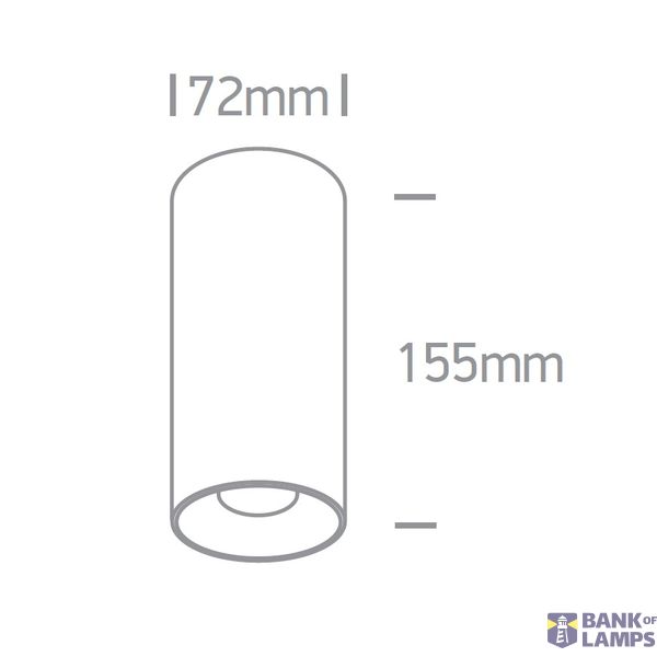 BLACK CYLINDER 15W WW 230V image 2