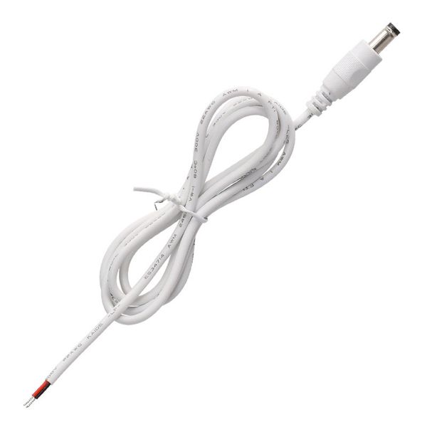 Power connector - fork free end (AWG 22/0.34 mm2) white max. 3 A length 1 m image 1