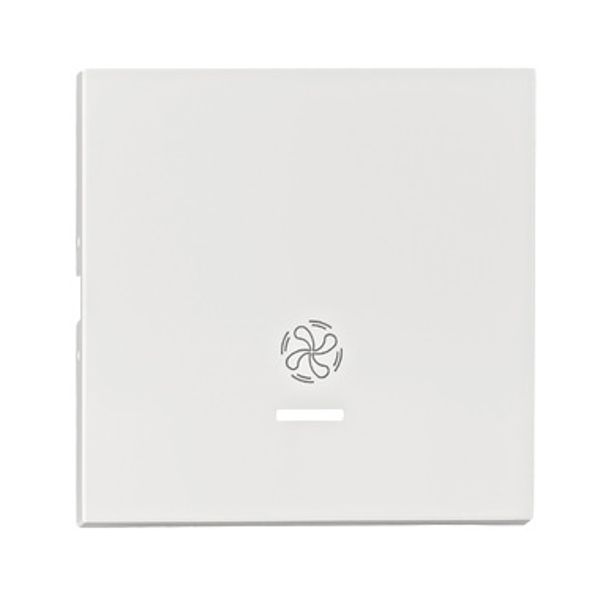 Rocker S 55 with tranparent control window, symbol fan,white image 1