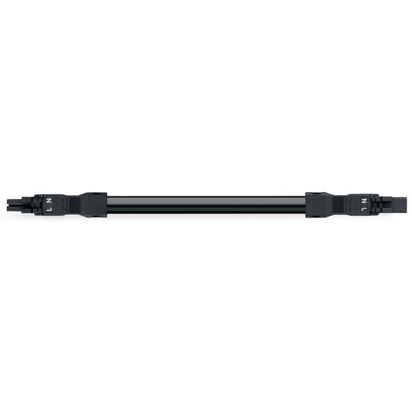 pre-assembled interconnecting cable Eca Socket/plug black image 2