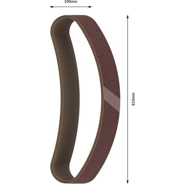 10-piece X440 sanding belt set 100 x 610 mm, 120 image 2