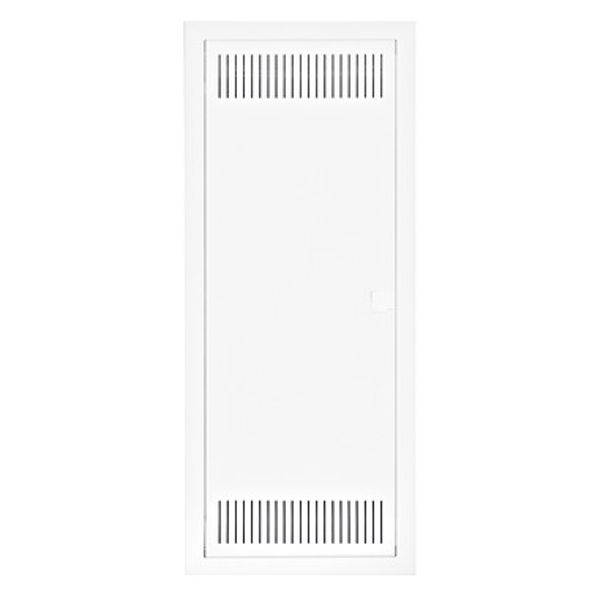 Media combi frame and door, vertical 5-rows, 3 DIN-rails image 1