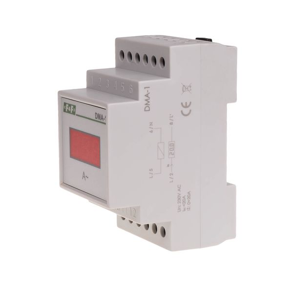 digital current indicator, single-phase DMA-1, semi-indirect measurement 250/5A image 1