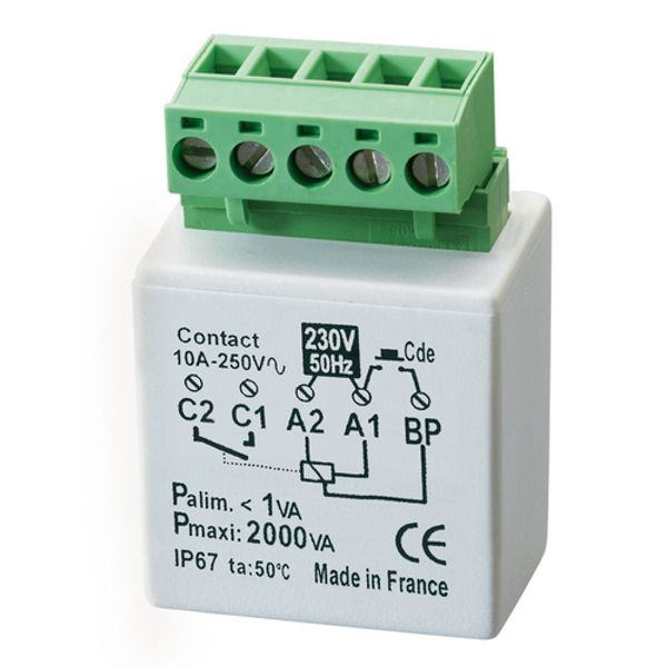 Flush-mounted 2000W toggle relay image 1