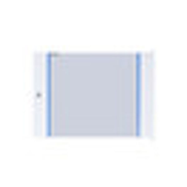 Glas door for wallmounting encl. S-RACK  9U, W=600, RAL7035 image 2