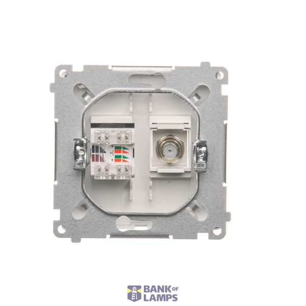 Double intermediate switch, 10AX, graphite mat image 1