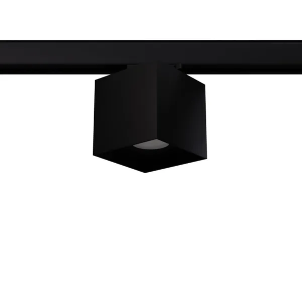 3-PHASE HATI BLACK GU10 RAIL LAMP 3000K 7W 510LM image 1