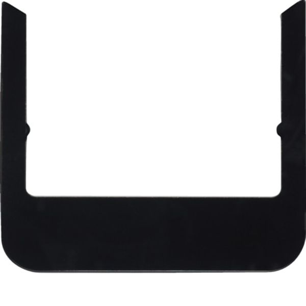 Design frame for KNX Touch Control 3.5", round edges, glass, black image 1