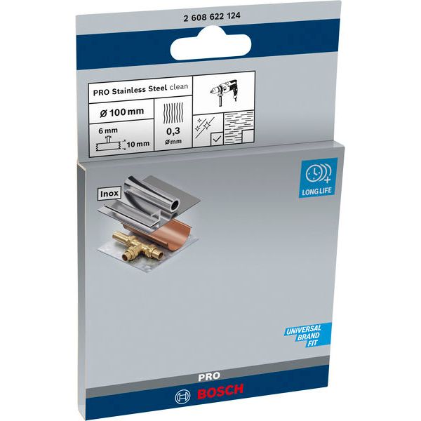 Wire Wheel Crimped 100x0.3 mm Stainless image 1