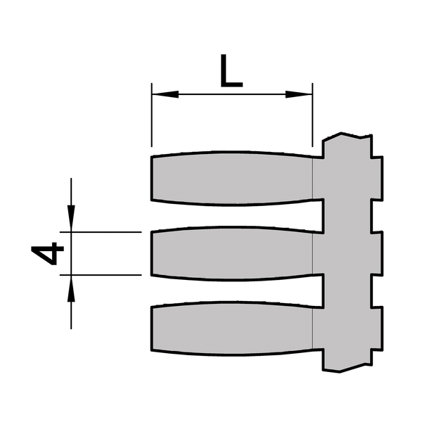 Flexible tag for sleeves 12 x 4mm, PVC, yellow.color, SmartRoll-Plus image 1