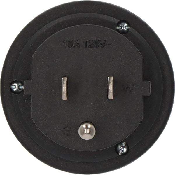 Travel adapter earthed to USA plug image 3