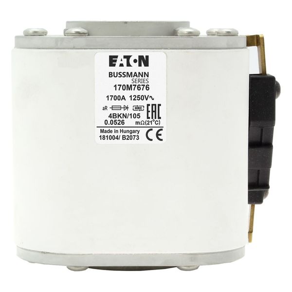 Fuse-link, high speed, 1700 A, AC 1250 V, size 4, 120 x 105 x 109 mm, aR, IEC, single indicator image 21