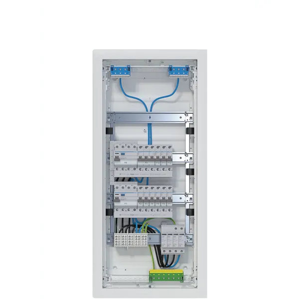 Small V., volta, HWV, 4x12PLE, IP30, equipped and wired, 2 FI circuits, surge arrester image 1
