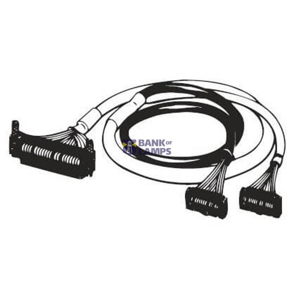 I/O connection cable, unshielded, FCN40 to 2 x MIL20, 4 m, cross-wired XW2Z0464M image 1
