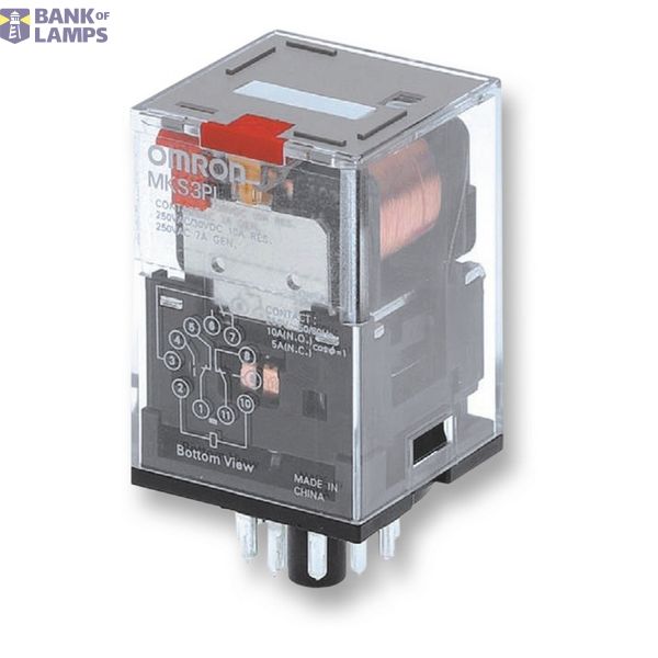 MKSN8500A Relay, plug-in, 8-pin, DPDT, 10 A, mech & LED indicator, test button MKSN8500A image 1