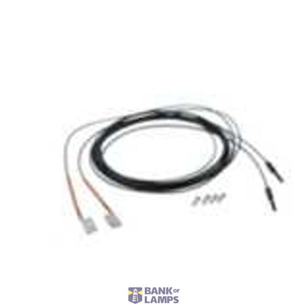 E32 1586C Fiber optic sensor head, through-beam, square, side-view, flexible fiber, 2 m cable E32 1586C image 1