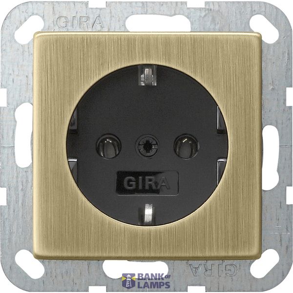 SCHUKO w/o cl. System 55 bronze/black image 1