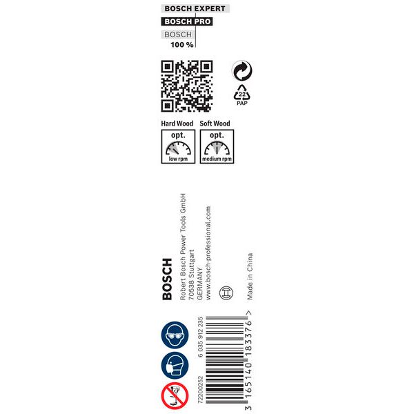Wood auger bit, hexagon 14 x 170 x 235 mm, d 11,1 mm image 1