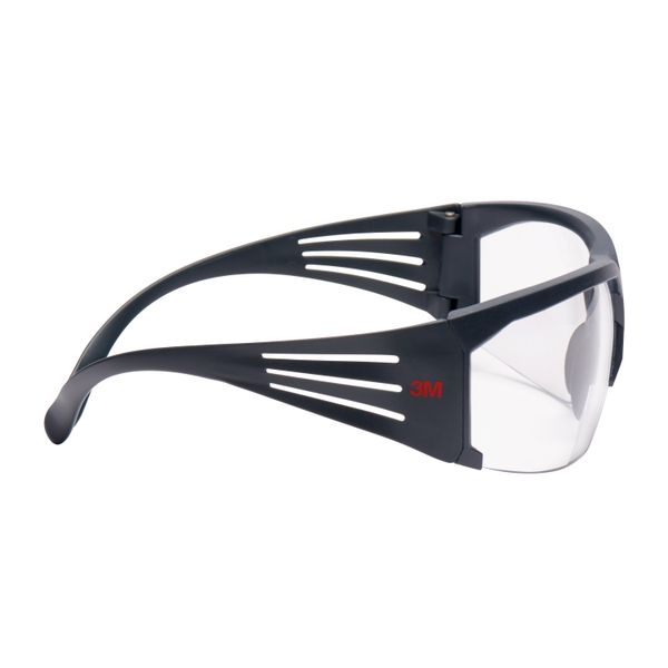 3M™ SecureFit™ Safety Glasses, Grey frame, Scotchgard™ Anti-Fog, Clear image 2