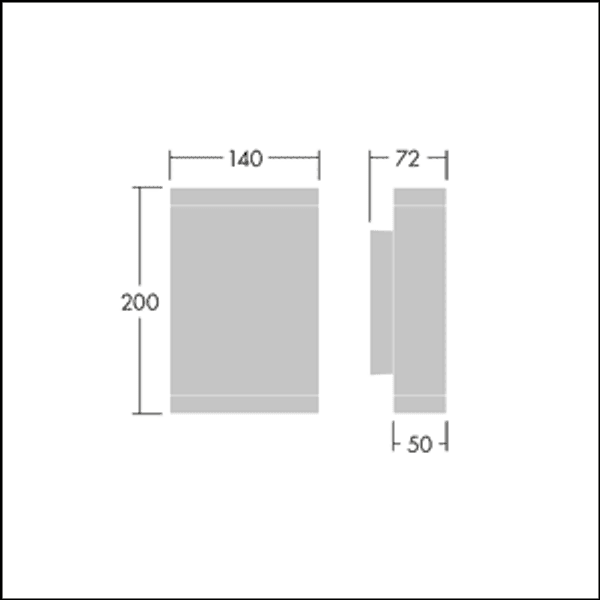 AXYL GLOW L U/D 10L930 WB RD ANT - LED wall mounted luminaire image 2