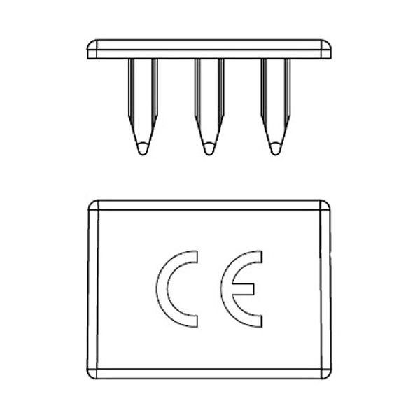 Busbar end-cap 4-pole, 10mmý image 1