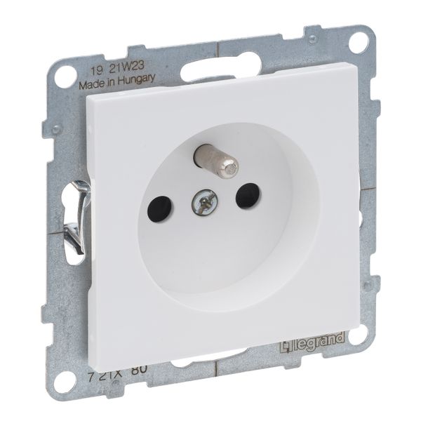 2P+E SOCKET FRENCH STANDARD AUTO TERMINALS SHUTTERED WHITE image 6