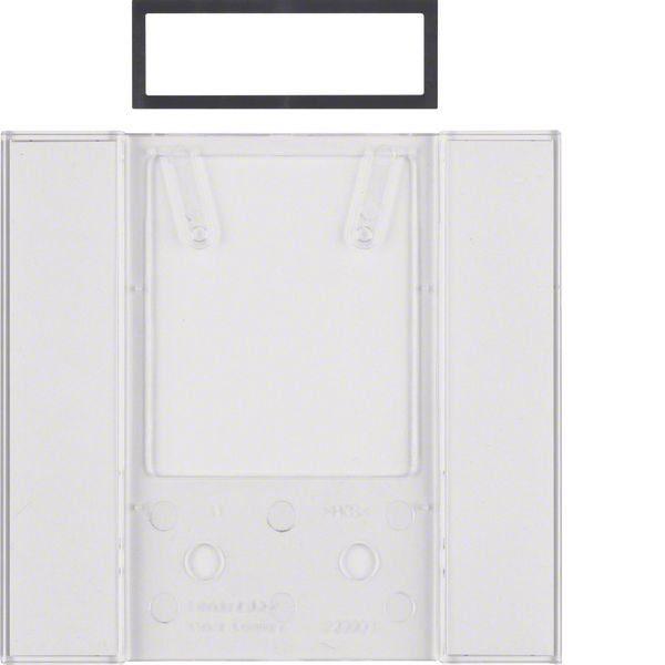 B.IQlab. field for push-buttons 5gang, B.IQ, clear, trans. image 1