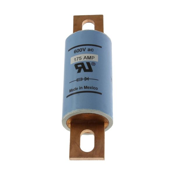 Eaton Bussmann series Tron KAC high speed fuse, 175A, 200 kAIC, Non Indicating, High speed fuse, Blade end X blade end, Stud image 19