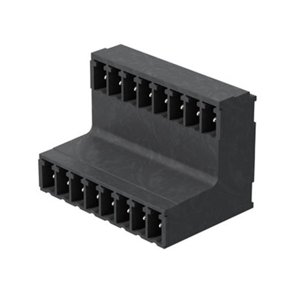 PCB plug-in connector, male header, closed side, THT/THR solder connection, 3.81 mm, Number of poles: 20, 90°, Solder pin length (l): 1.5 mm, tinned, black, Box image 1