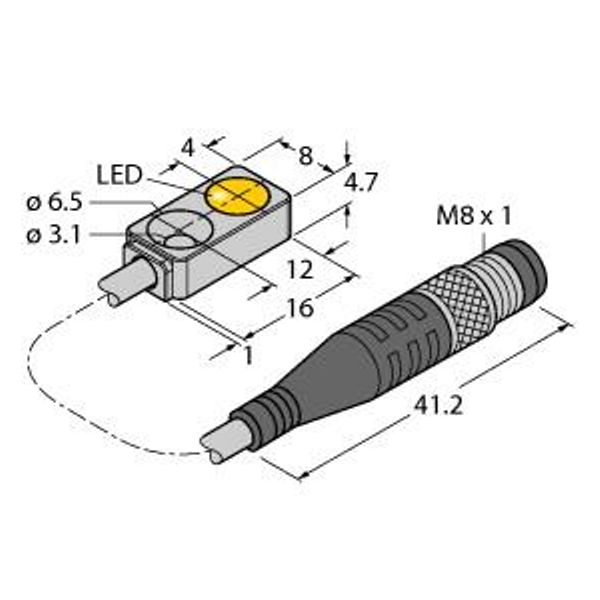 Inductive Sensor   BI2-Q4.7-AP6X-0.3-PSG3M image 1