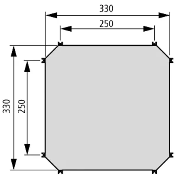 M-CI44 Eaton xEnergy Safety Ci mounting plate metal galvanized image 1