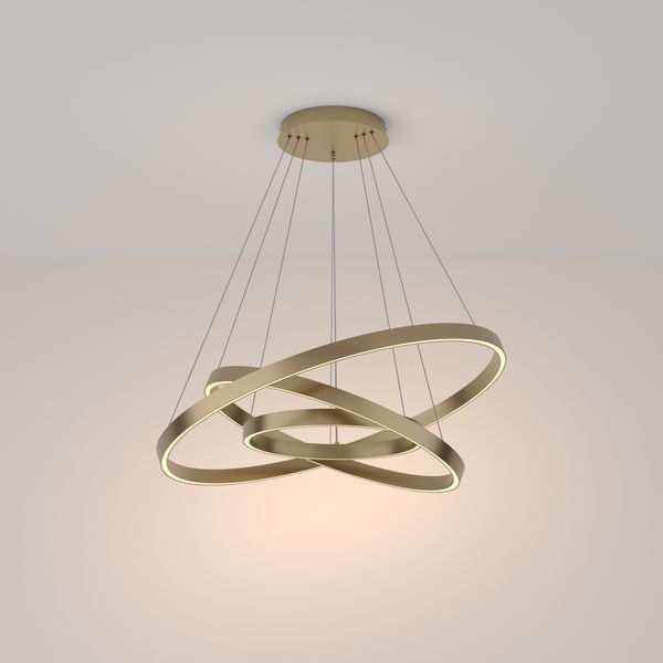 Modern Rim Pendant lamp Brass image 1