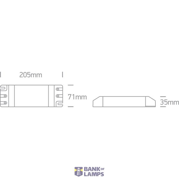 DIMMABLE DRIVER 24V DC 20-100W 230V image 2